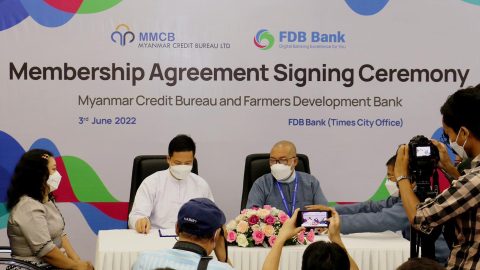 FDB Bank က Myanmar Credit Bureau (MMCB) ၏ အဖွဲဝင်ဘဏ်အဖြစ် ပါဝင်လာခြင်း